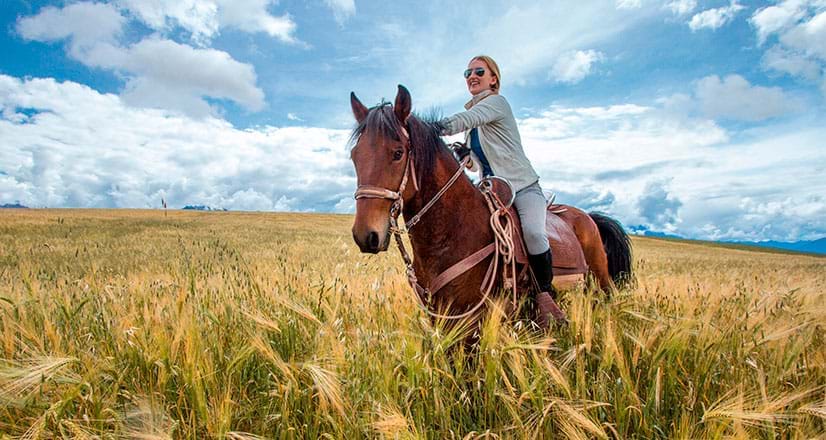 Horseback riding around the Sacred Valley